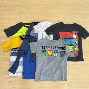 Bundle of Boys Size 5 & 5T Shirts Marvel, Disney, Jumping Beans, Sonoma,…
